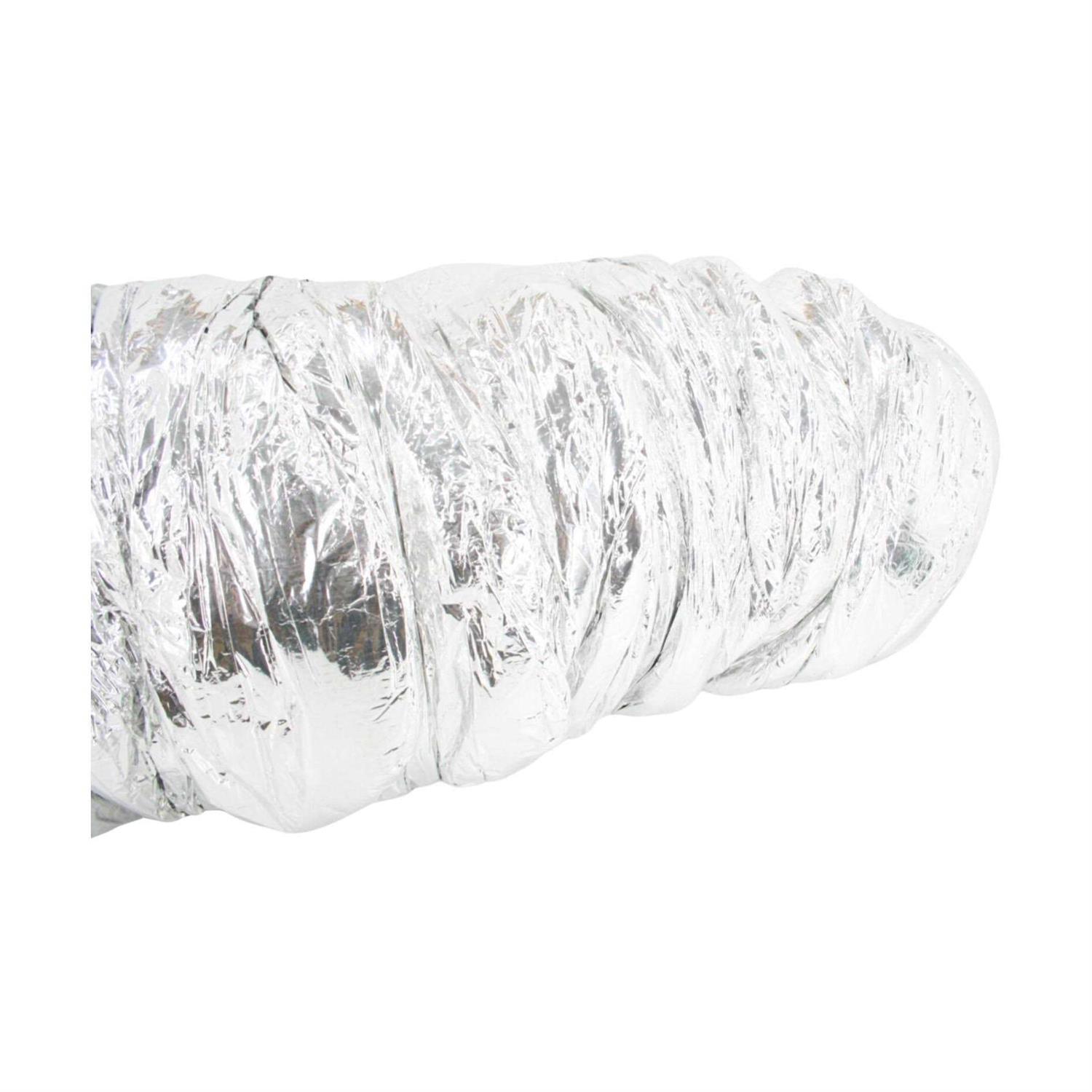 Flexible Aluminum Ducting Hose Insulated R-4.2 Air Duct Pipe for for Heavy Duty Hvac & Exhaust Ductwork Insulation - Image 3