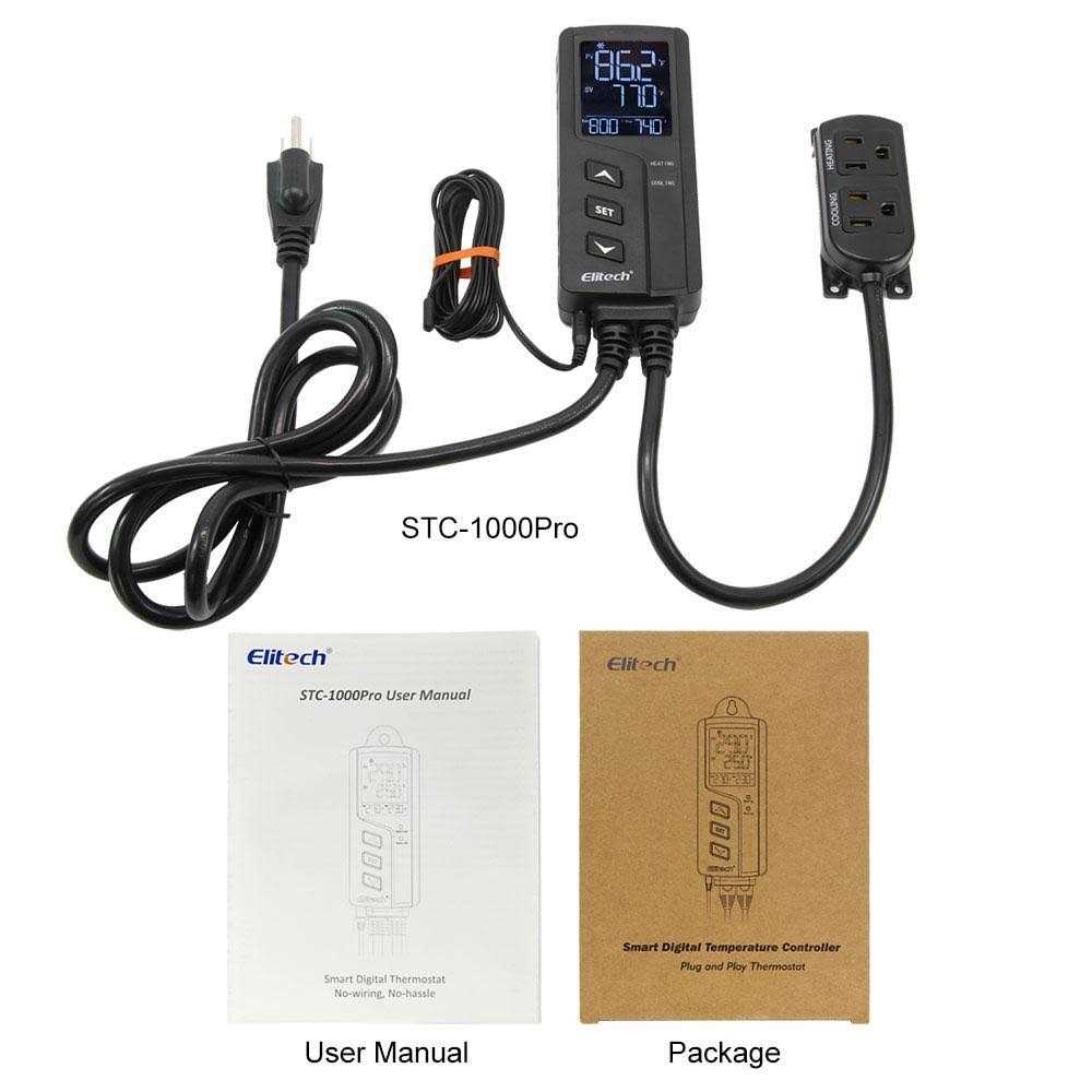 Elitech STC-1000pro Temperature Controller Thermostat Heating Cooling Outlets Reef Tank Grow Room 1100w 10A - Image 3