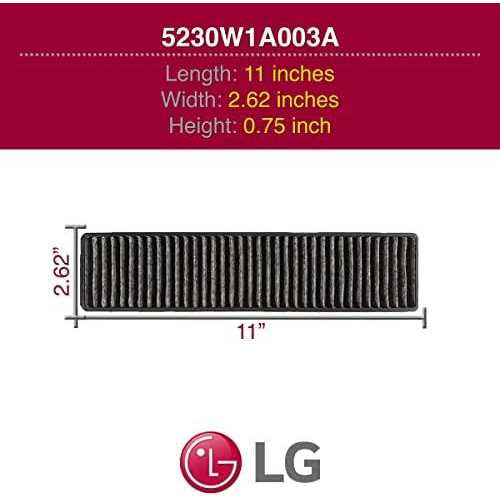 Genuine LG 5230W1A003A Microwave Charcoal Filter - Image 3