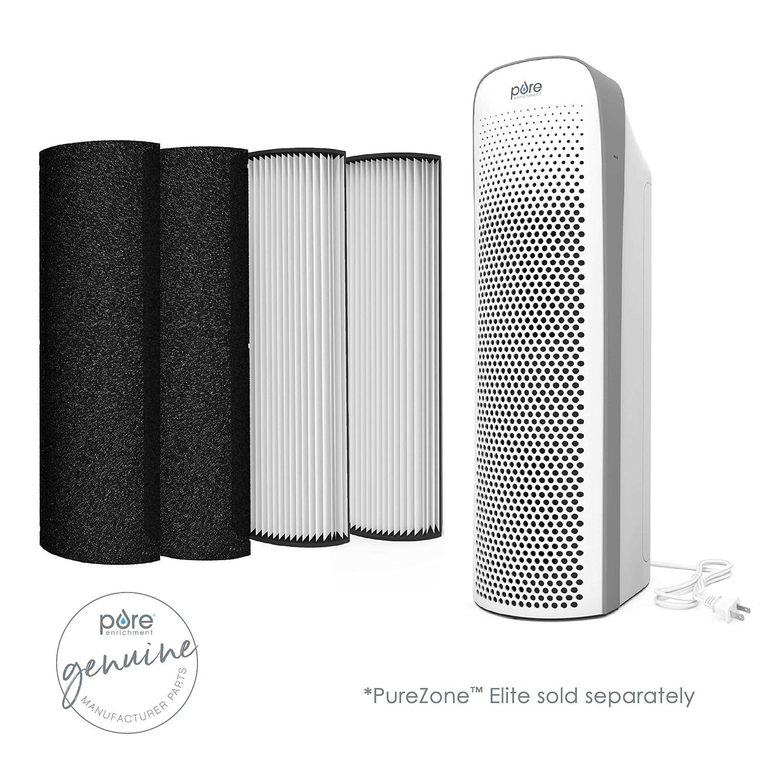 Pure Enrichment Genuine 2-in-1 True Hepa Replacement Filter for the PureZone Elite 4-in-1 Air Purifier - Image 5