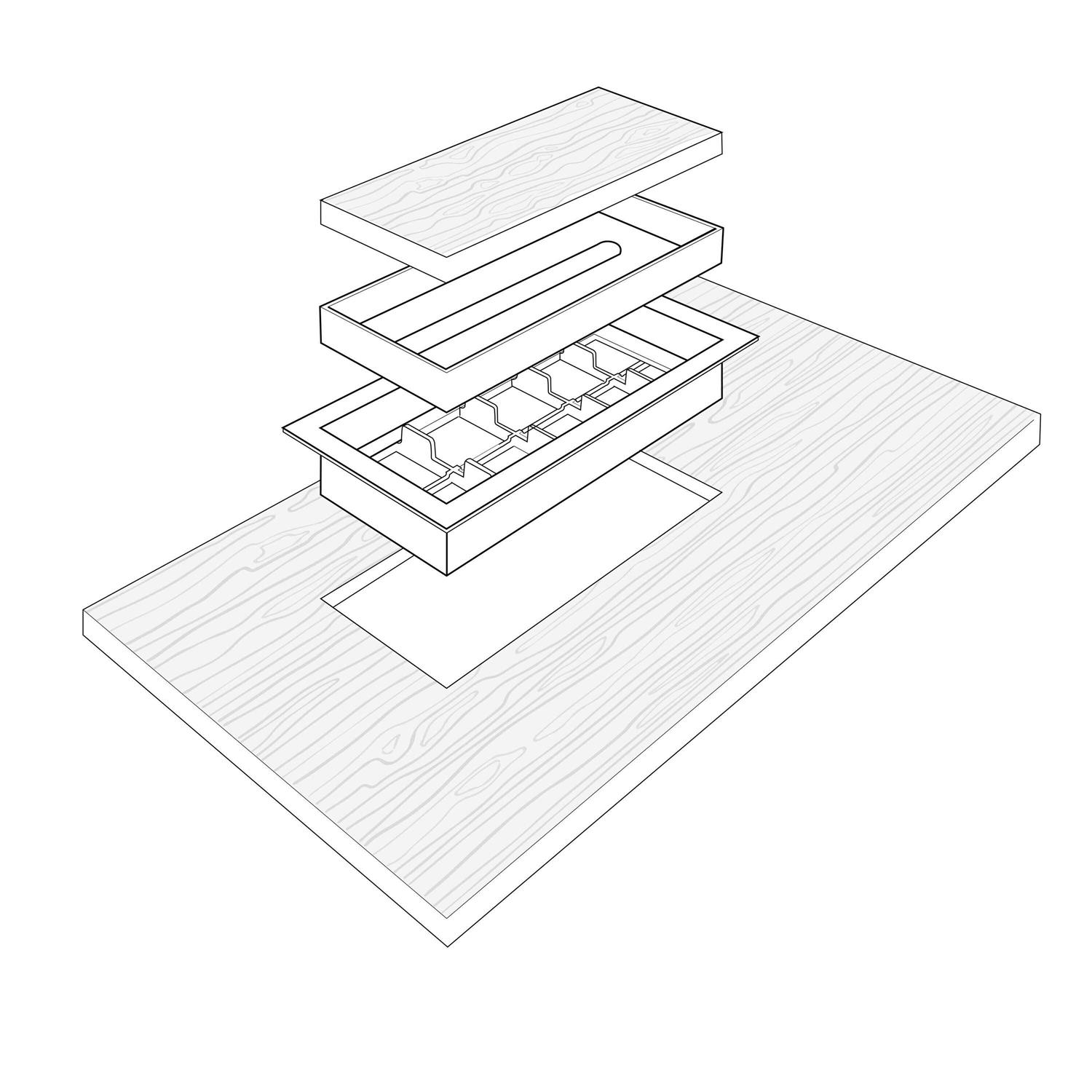 Framed Floor Vent Aria Lite 4x10 - Image 3