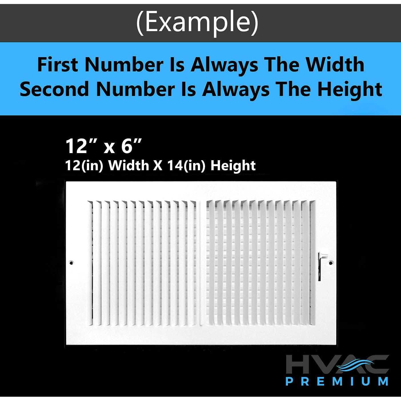 HVAC Premium Aluminum Curved Blade Adjustable Air Supply HVAC Diffuser - Image 5