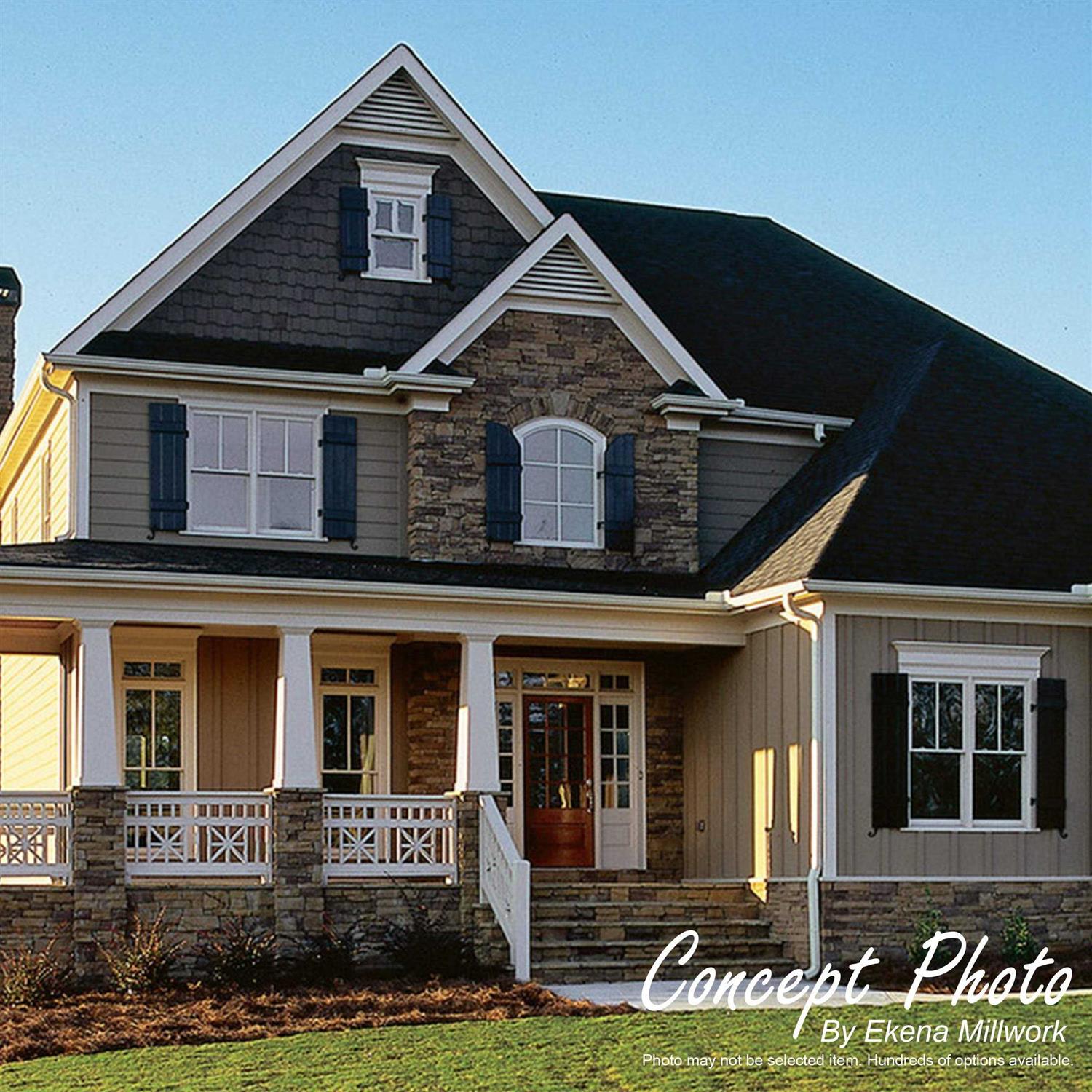 Ekena Millwork Triangle Surface Mount PVC Gable Vent Pitch - Image 3