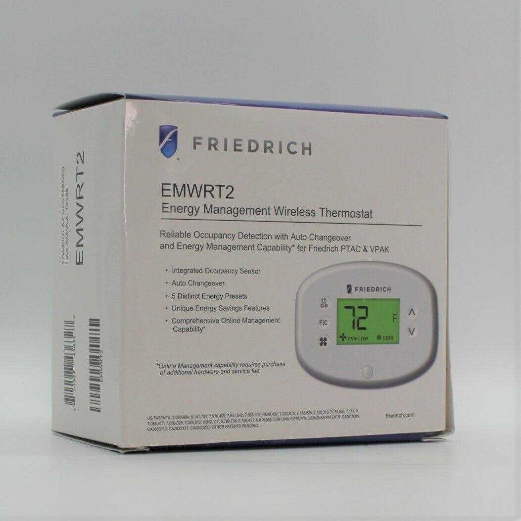 Friedrich EMWRT Wireless Thermostat,3VDC,White/Gray - Image 4