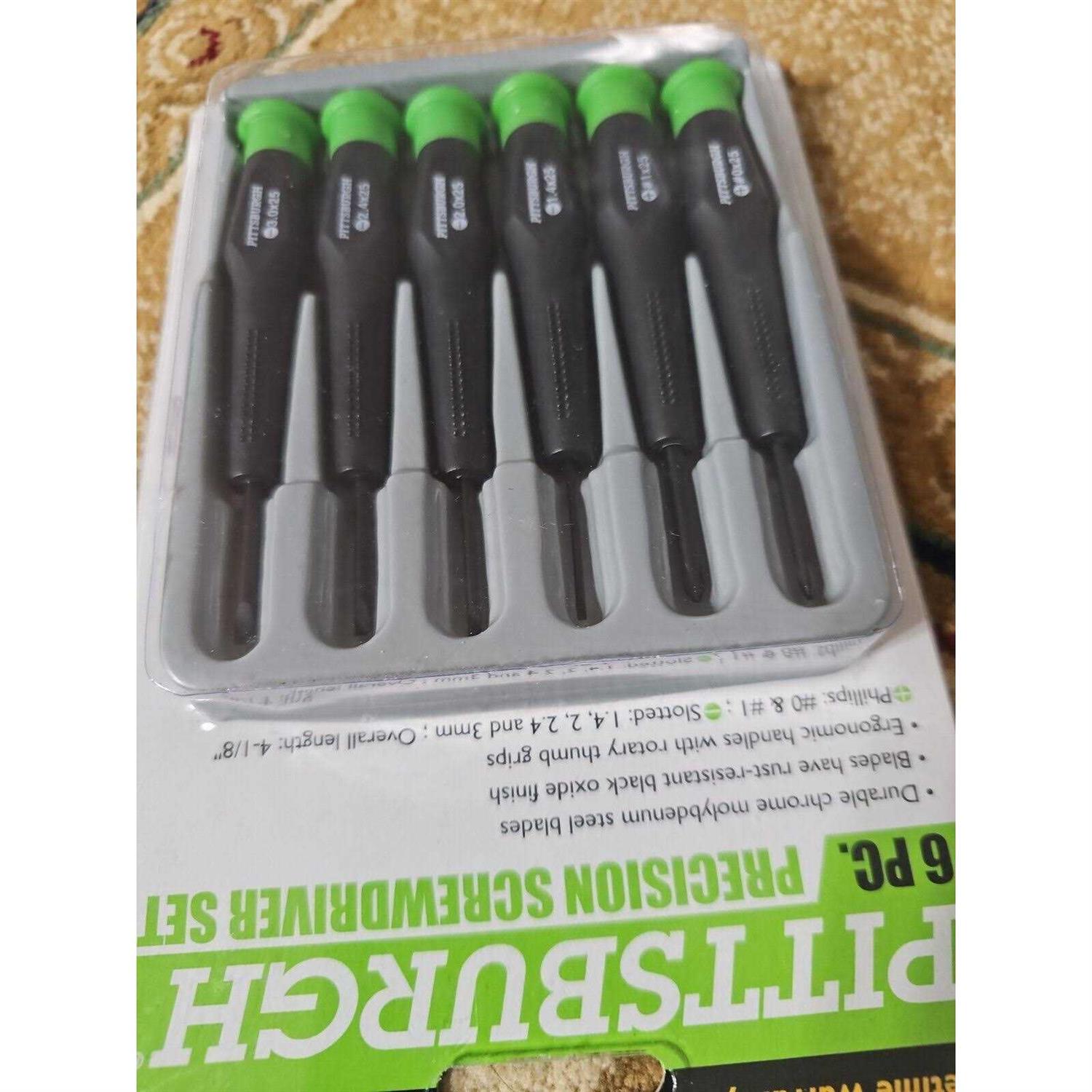 Pittsburgh Precision Screwdriver Set 6 Pcs - Image 2