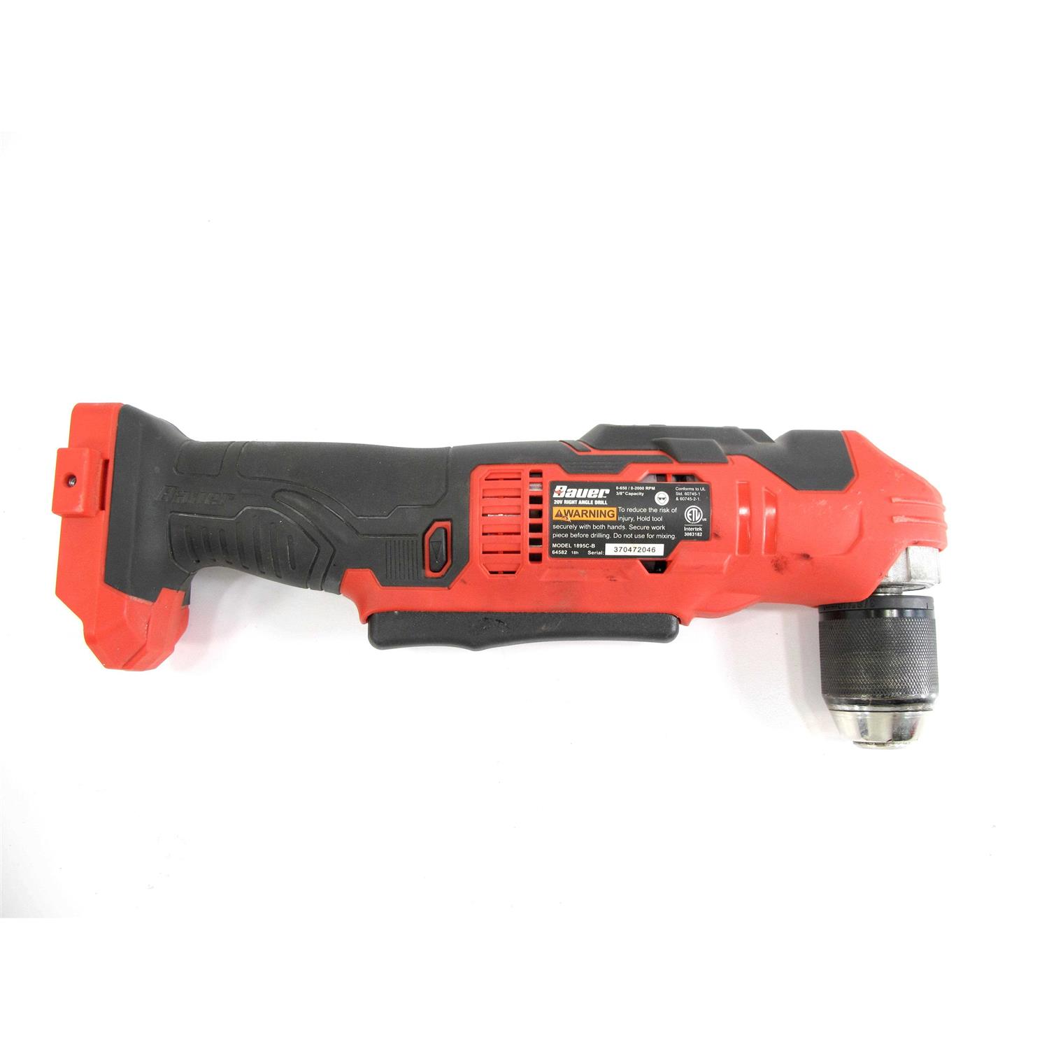 Bauer 1895c-b 20V HyperMax Lithium 3/8 Right Angle Drill Tool Only - Image 2