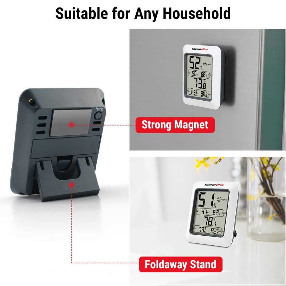 ThermoPro TP50 Digital Hygrometer Indoor Thermometer Room Thermometer and Humidity Gauge with Temperature Humidity Monitor - Image 5