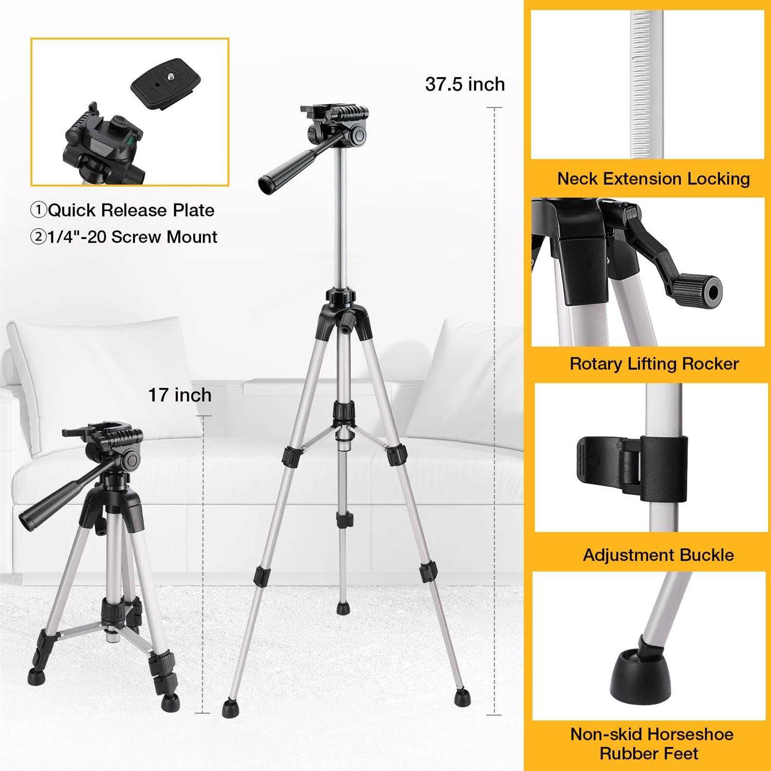 PREXISO 360° Laser Level with Tripod 100Ft Self Leveling Cross Line Laser - Image 5