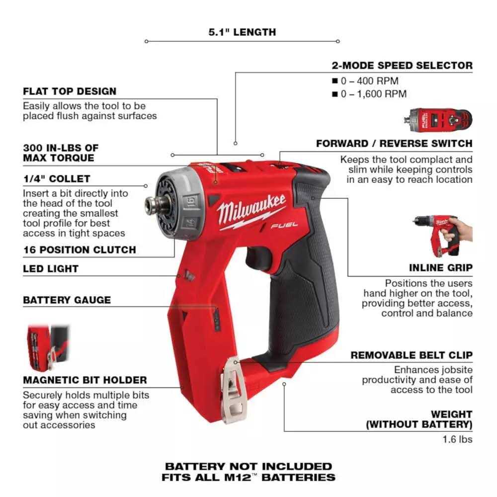 2505-22 Milwaukee M12 FUEL Installation Drill/Driver Kit - Image 4