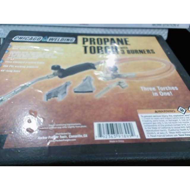 Harbor freight tools Propane Torch with Three Burners - Image 2