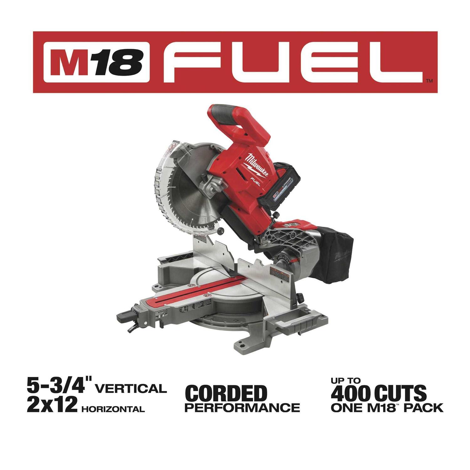 Milwaukee 2734-21 M18 FUEL 10 Dual Bevel Sliding Compound Miter Saw Kit - Image 4