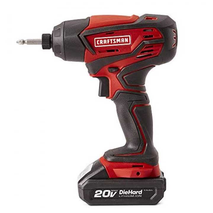 Craftsman V20 2-Tool 20-Volt Max Lithium Ion (Li-Ion) Cordless Combo Kit Cmck200c2-10Lw - Image 3