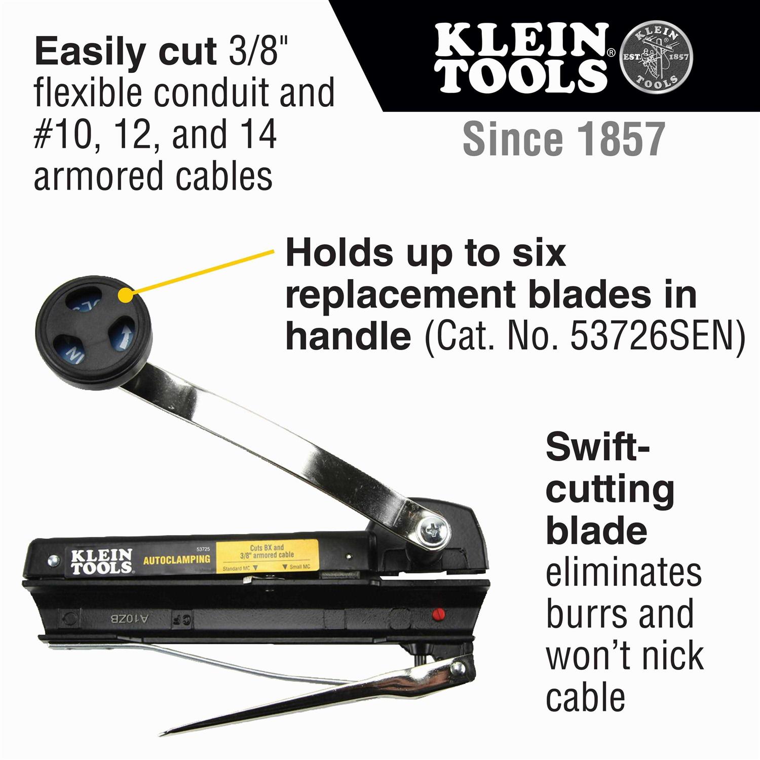 BX and Armored Cable Cutter Klein Tools 53725 - Image 4