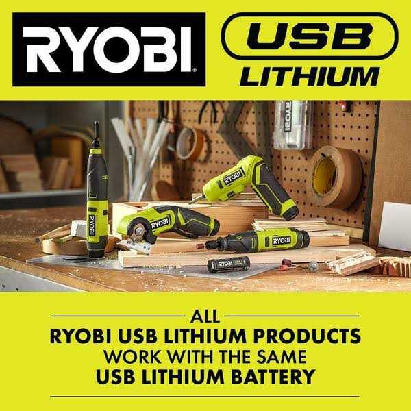 RYOBI USB Lithium 3/8 in. Ratchet Kit with 2.0 Ah Battery and USB Charging Cable - Image 4