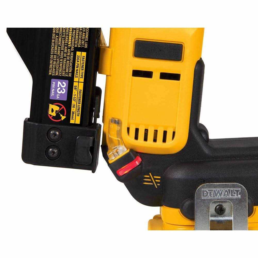 DEWALT ATOMIC Compact Series 20V MAX Brushless Cordless 23 Gauge Pin Nailer Kit DCN623D1 - Image 4