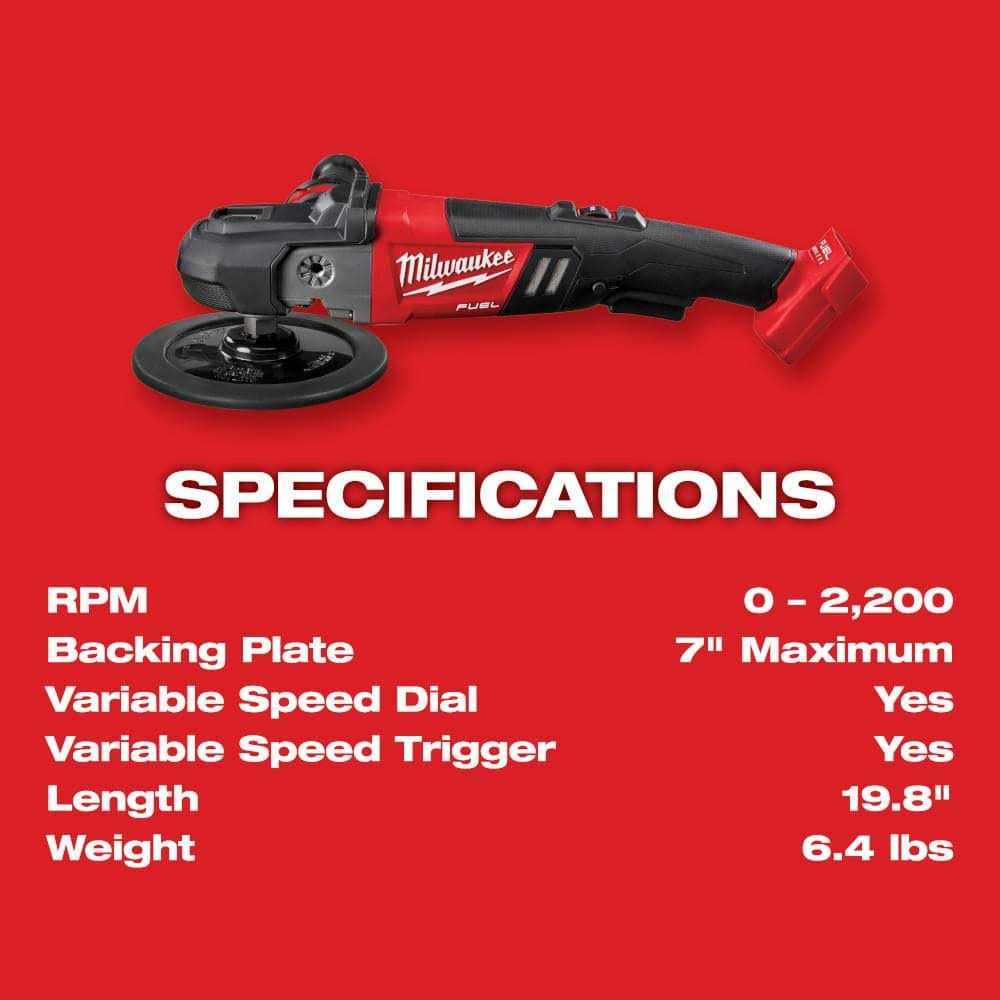 2684-20 Milwaukee M18 FUEL 15mm Random Orbital Polisher - Image 3