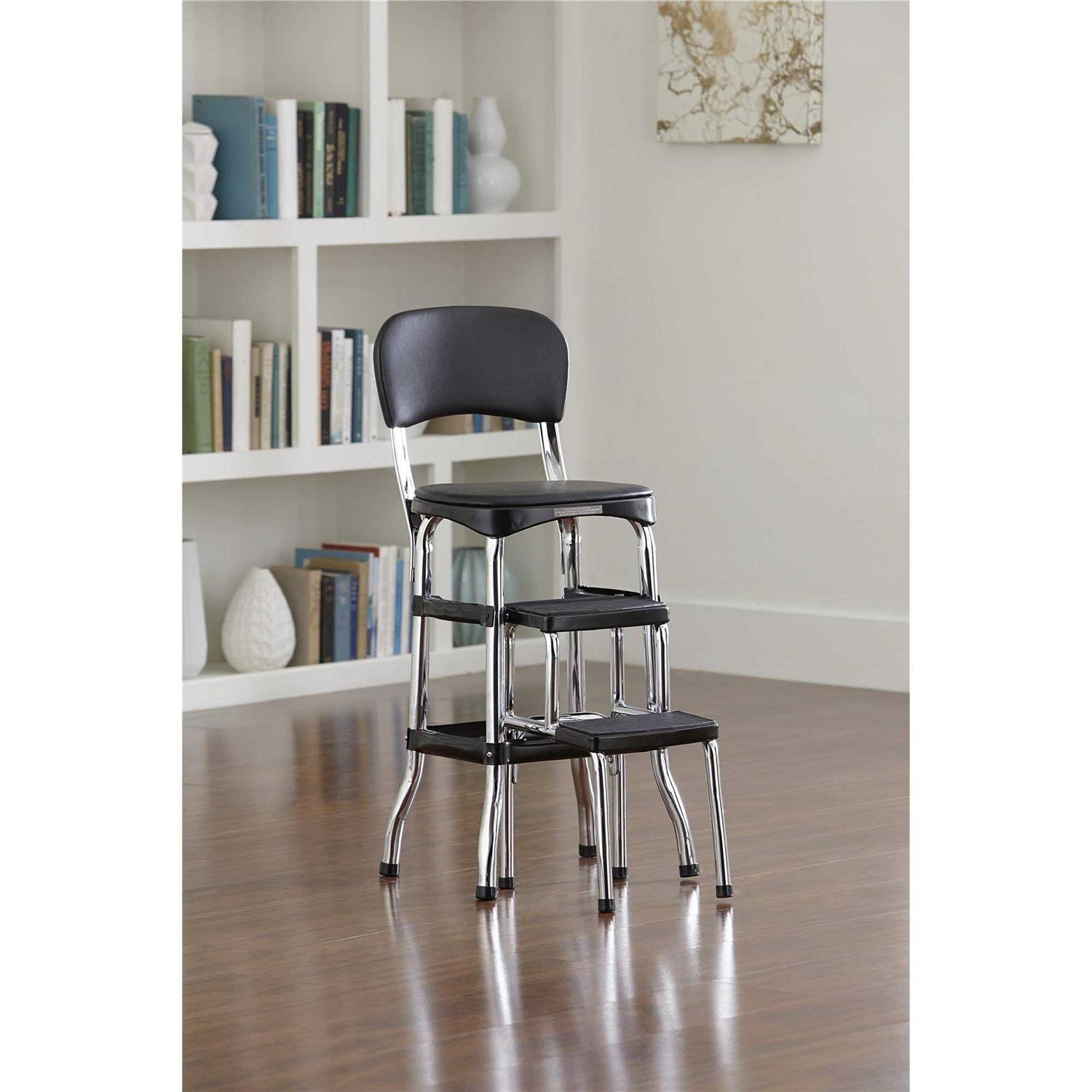 Cosco Black Retro Counter Chair / Step Stool - Image 2