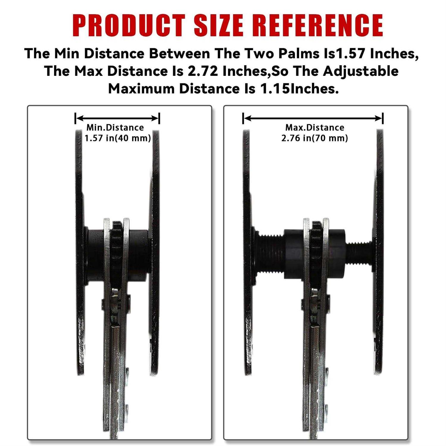 360a Brake Caliper Press Tool with 4 Hangers in 1 Universal Disc Compression Ratchet Piston Spreader Single Twin Quad at MechanicSurplus.com - Image 4