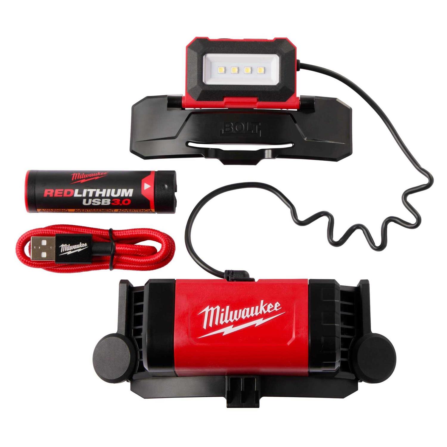 Milwaukee 2118-21 BOLT REDLITHIUM USB Headlamp