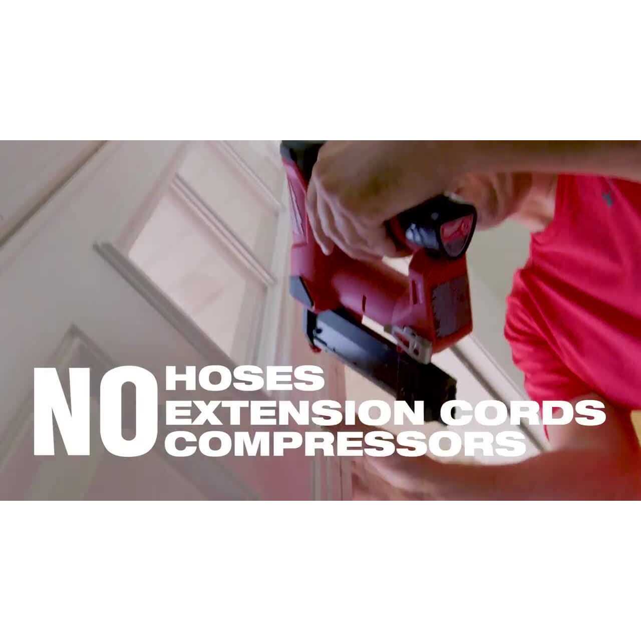 Milwaukee M12 12-Volt 23-Gauge Lithium-Ion Cordless Pin Nailer with Two M12 12-Volt 1.5 Ah Lithium-Ion Compact Battery Packs - Image 3