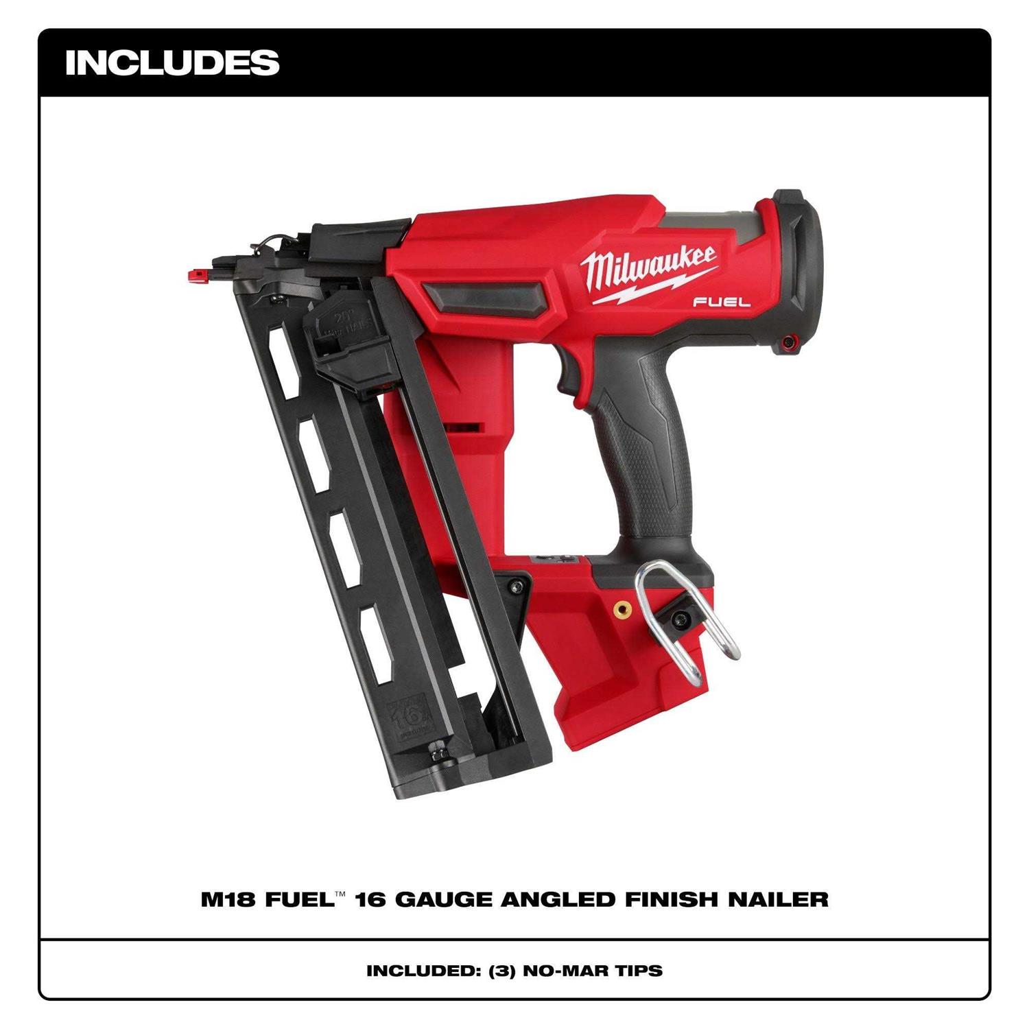 2841-20 Milwaukee M18 FUEL 16 Gauge Angled Finish Nailer - Image 5