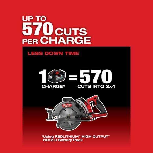 Milwaukee M18 FUEL 18V Lithium-Ion Cordless 7-1/4 in. Rear Handle Circular Saw - Image 3