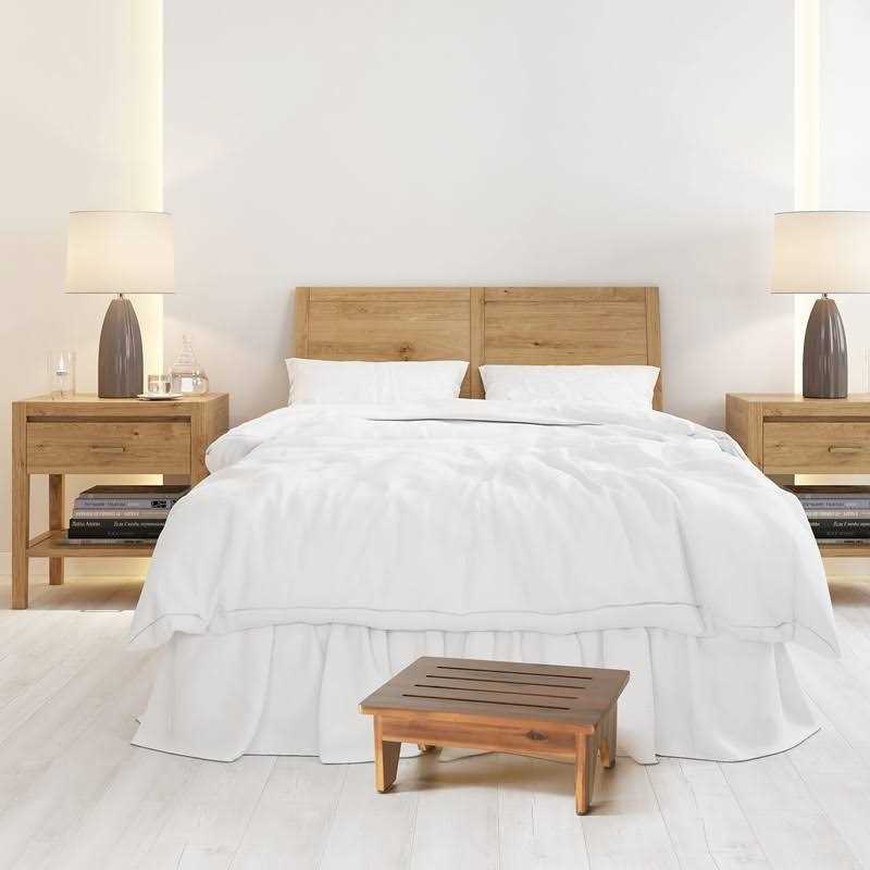 Holana One Step Stool for Adults 6.5 Wooden Step Stools for High Beds - Image 2