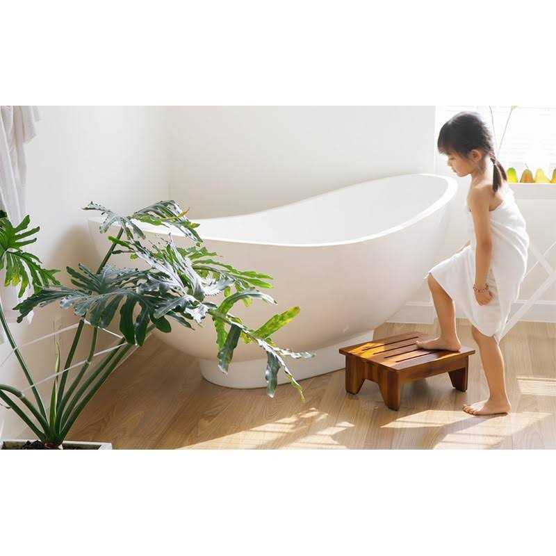 Holana One Step Stool for Adults 6.5 Wooden Step Stools for High Beds - Image 3