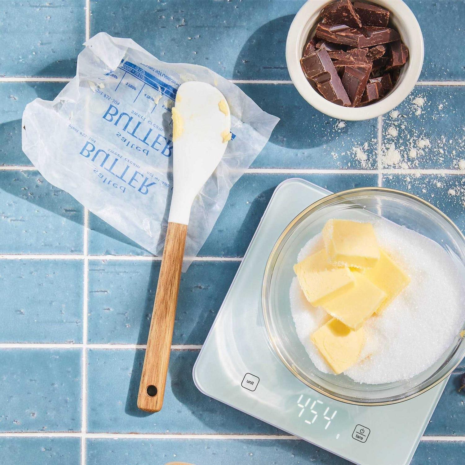 Figmint 11lb Digital Kitchen Food Scale White - Image 2