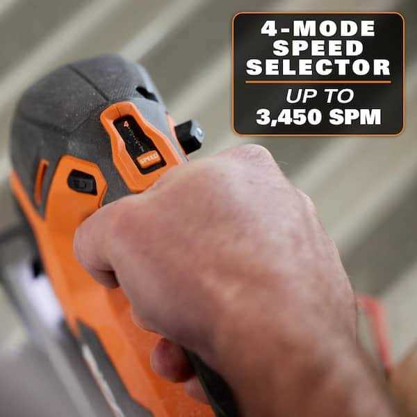 RIDGID 18V Cordless 2-Tool Combo Kit with Jig Saw and Grinder - Image 4