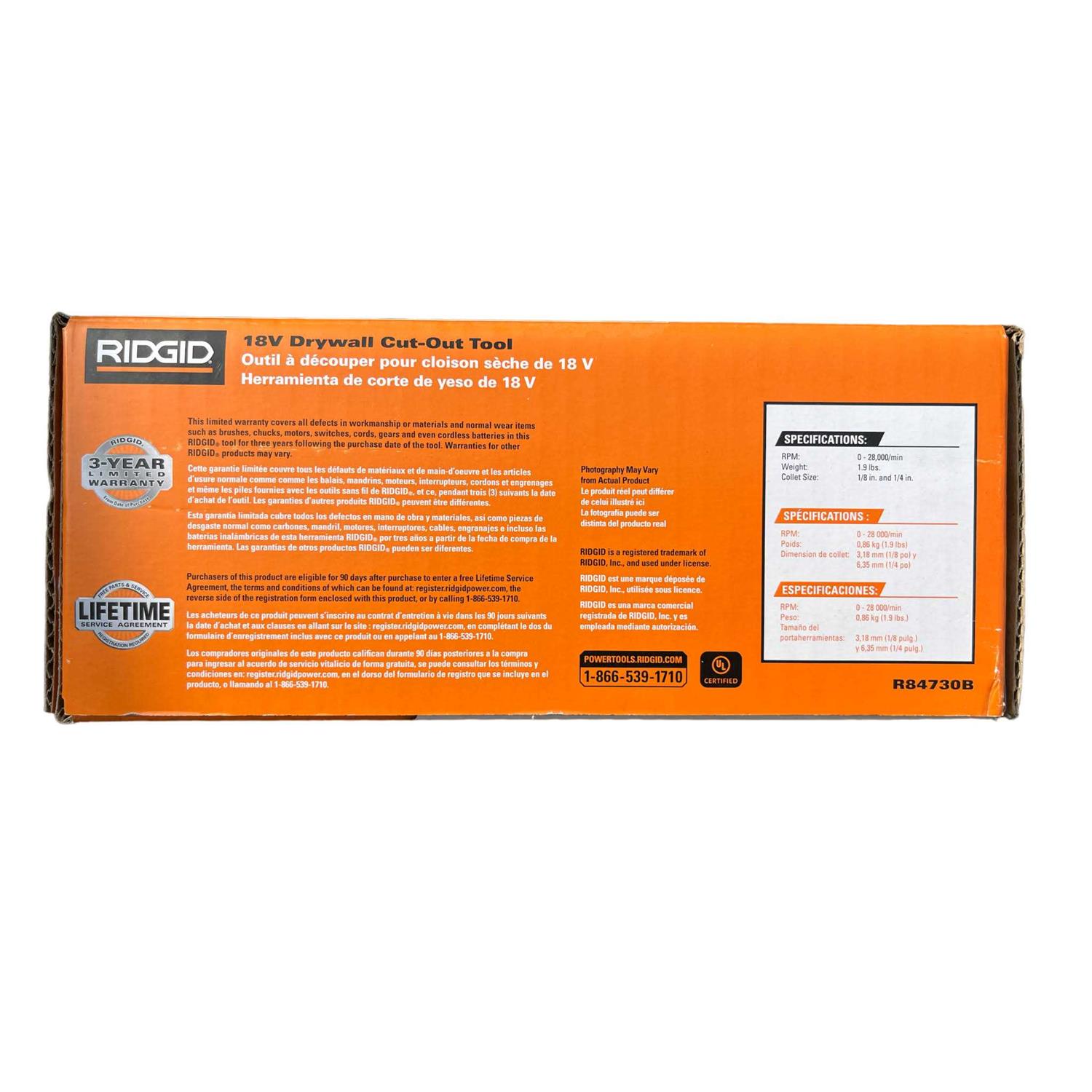 RIDGID 18V Drywall Cut-Out Tool - Image 3