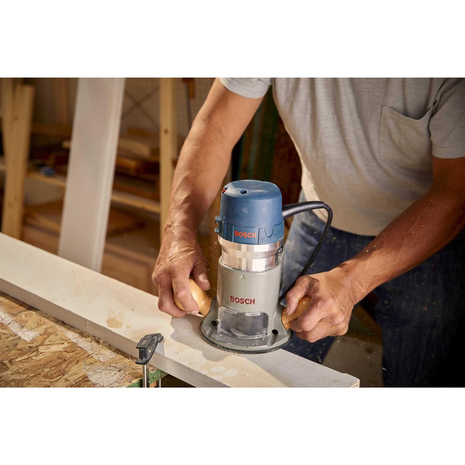Bosch 1617EVSPK 2.25 HP Combination Plunge & Fixed-Base Router - Image 5