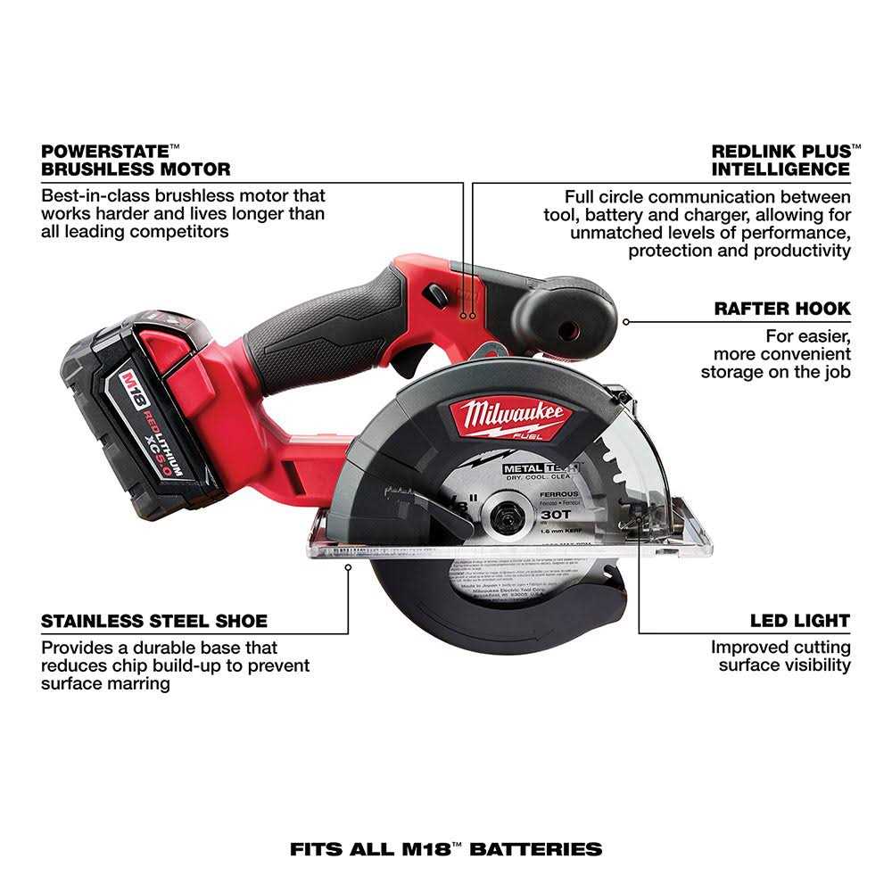 2782-20 Milwaukee M18 FUEL Metal Cutting Circular Saw - Image 5