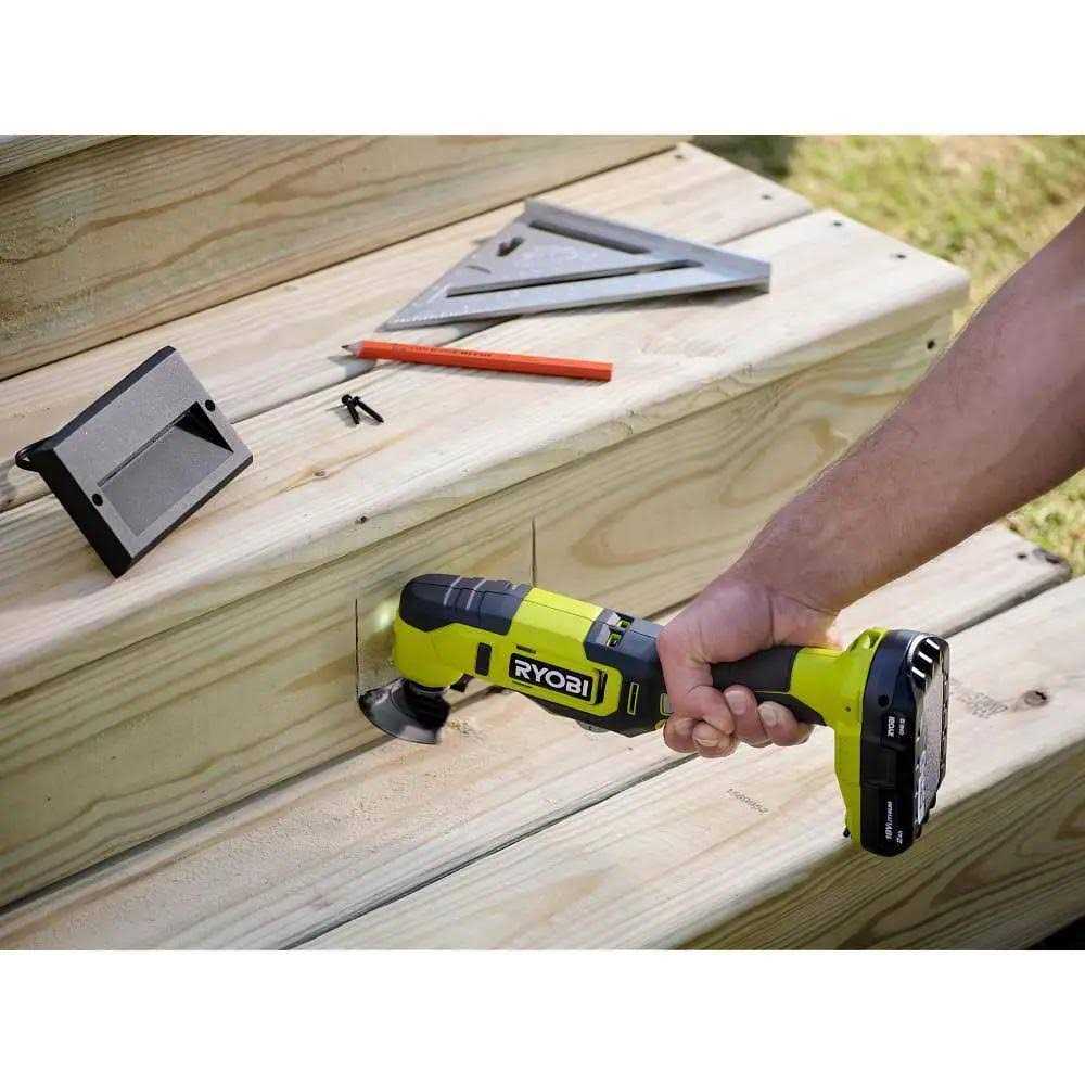 RYOBI ONE+ 18V Cordless 2-Tool Combo Kit with Multi-Tool and 5 in. Random Orbit Sander - Image 4