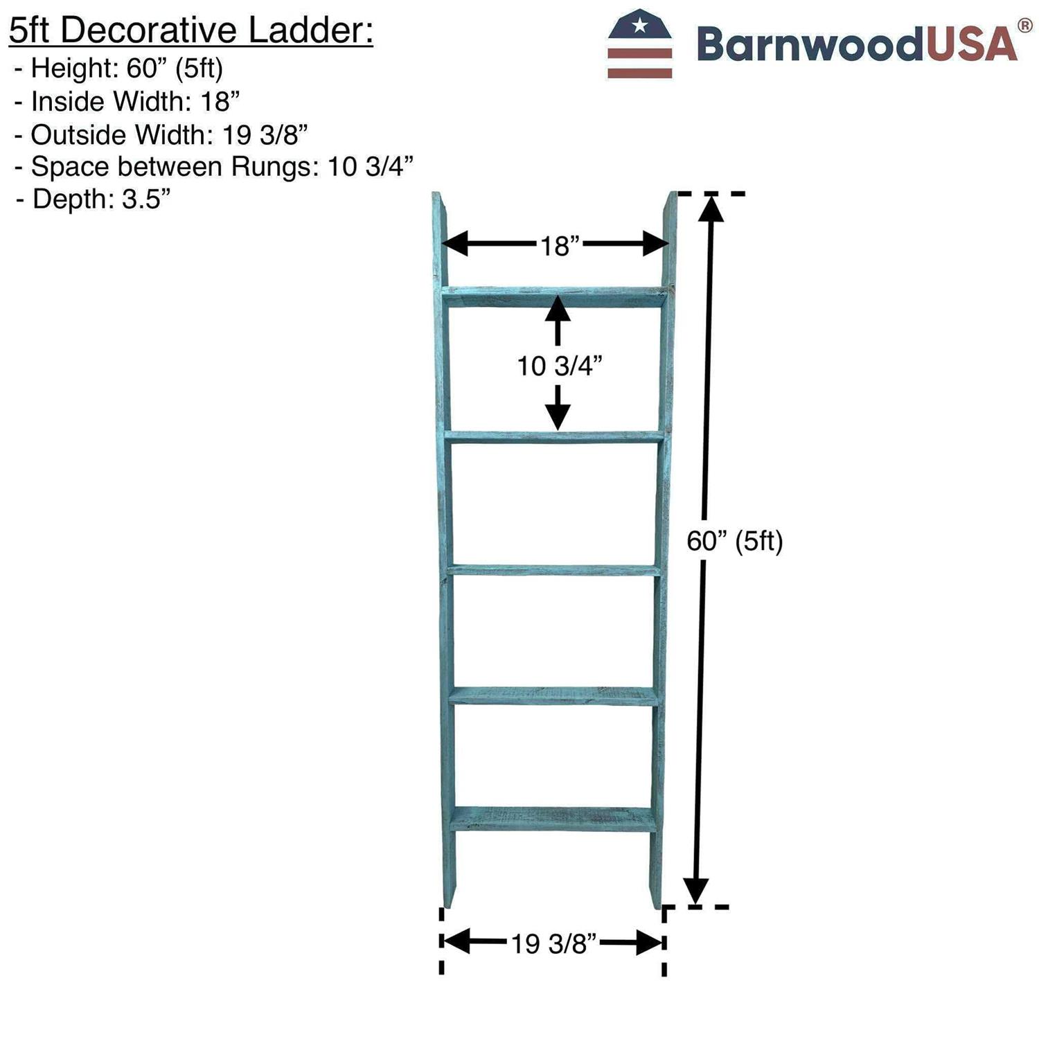 BarnwoodUSA Rustic Decorative Ladder - Image 5