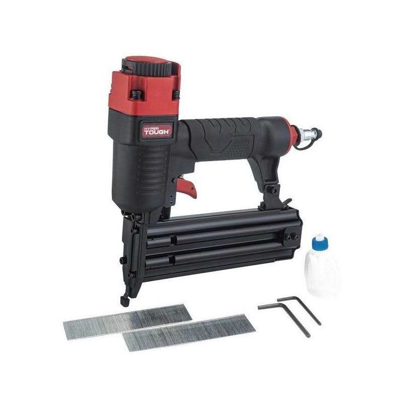 Hyper Tough Pneumatic Brad Nailer with Nails - Image 3