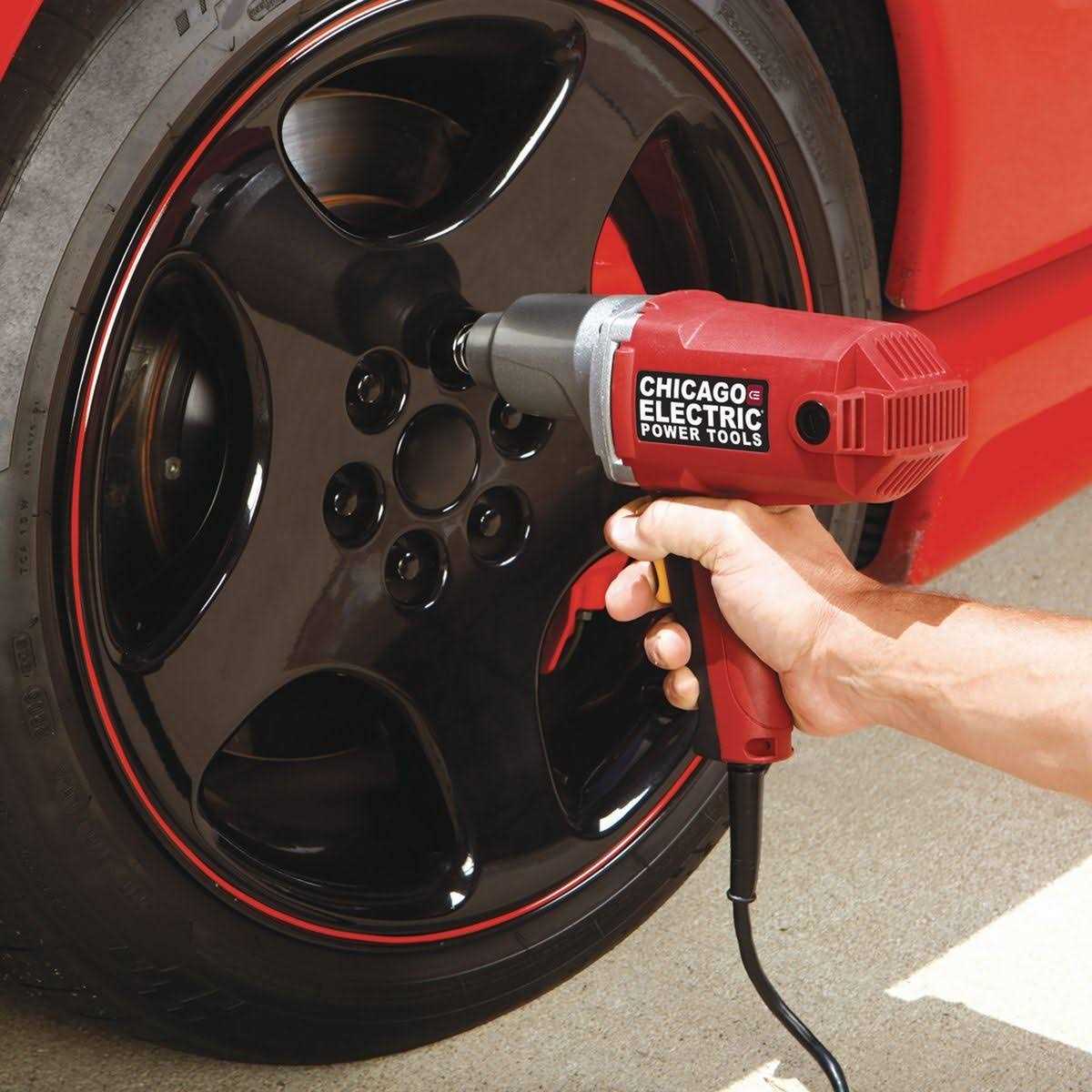Chicago Electric New Electric 1/2 in Impact Wrench Gun Reversible Corded Removes Lug Nuts Easily - Image 4