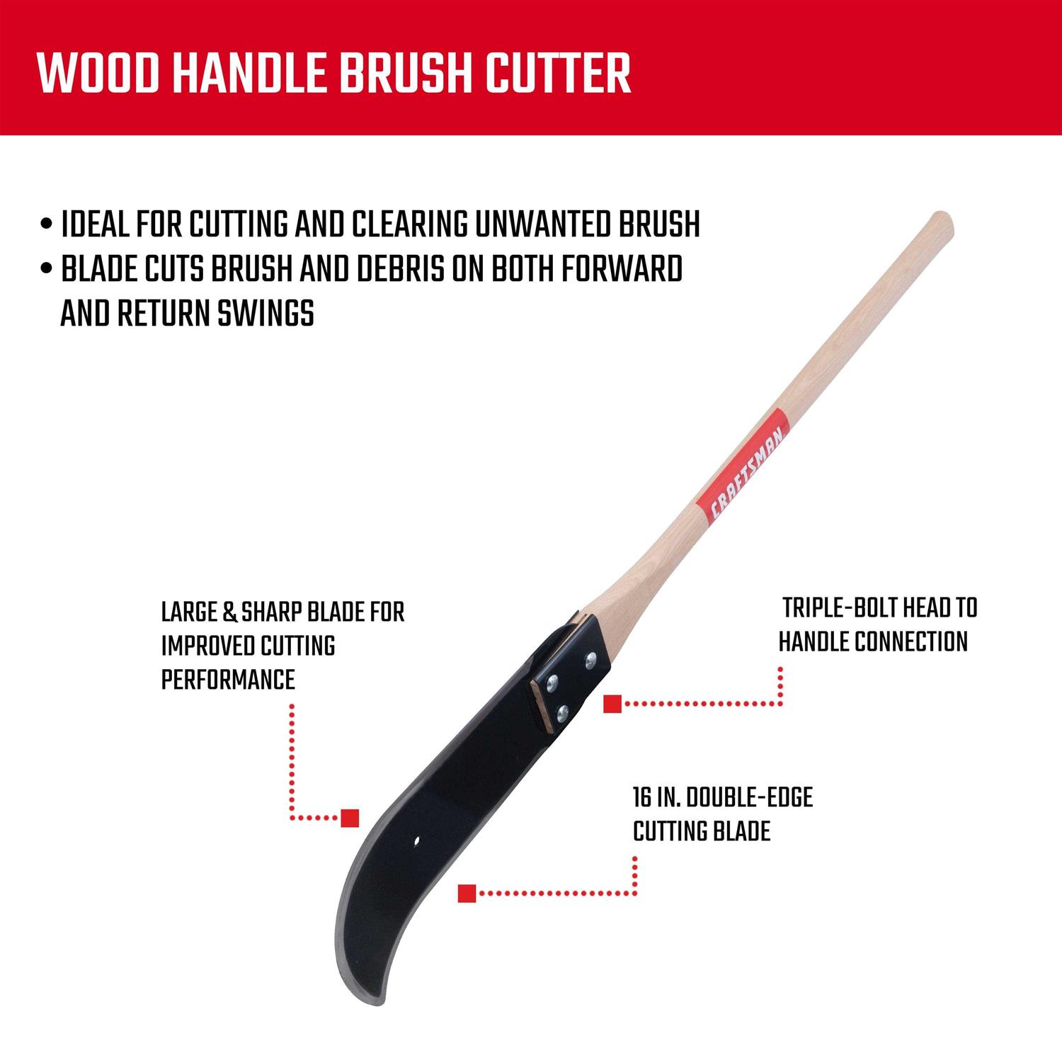 CRAFTSMAN 36-in Wood Bush Axe CMXMLBA3300 - Image 4