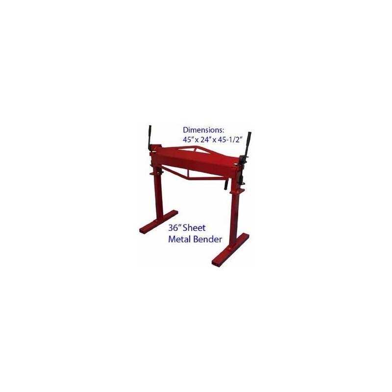 Central Machinery 36 in. Bending Brake with Stand Hardware - Image 4