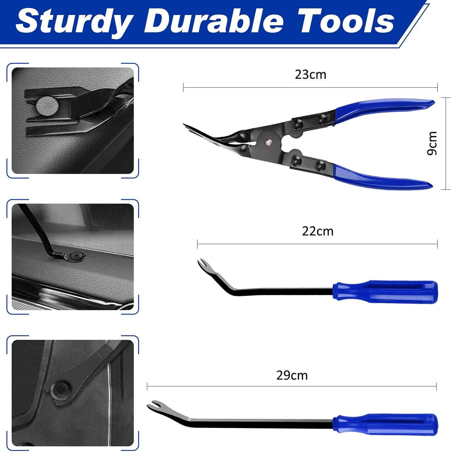 Aodigesa 19 Pcs Trim Removal Tool Auto Clip Pliers Fastener Terminal Remover Set - Image 4