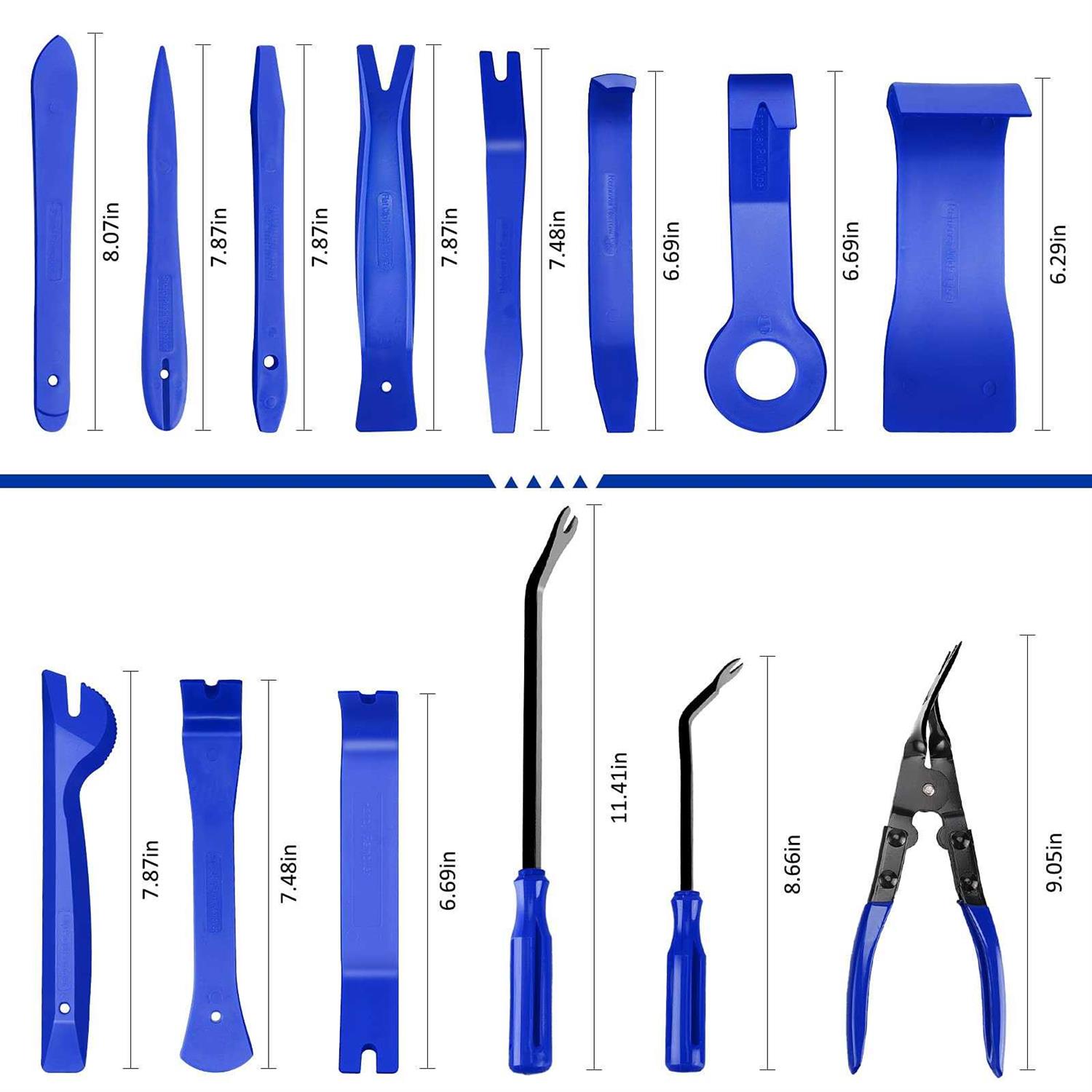 Aodigesa 19 Pcs Trim Removal Tool Auto Clip Pliers Fastener Terminal Remover Set - Image 5
