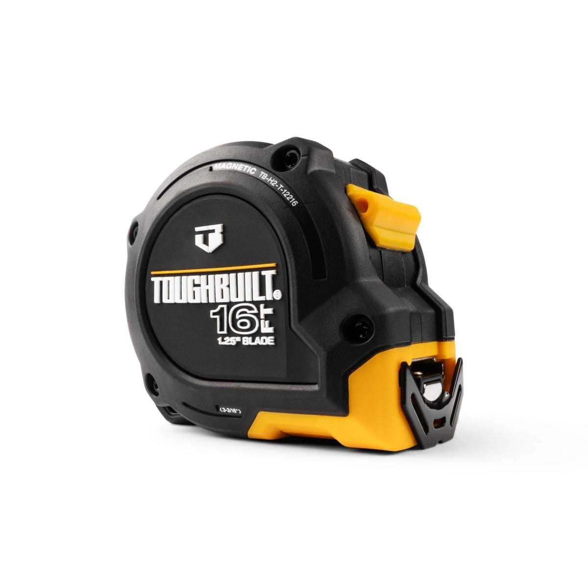 ToughBuilt Pro Blade 16-ft Magnetic Tape Measure Rubber TB-H2-T-12216