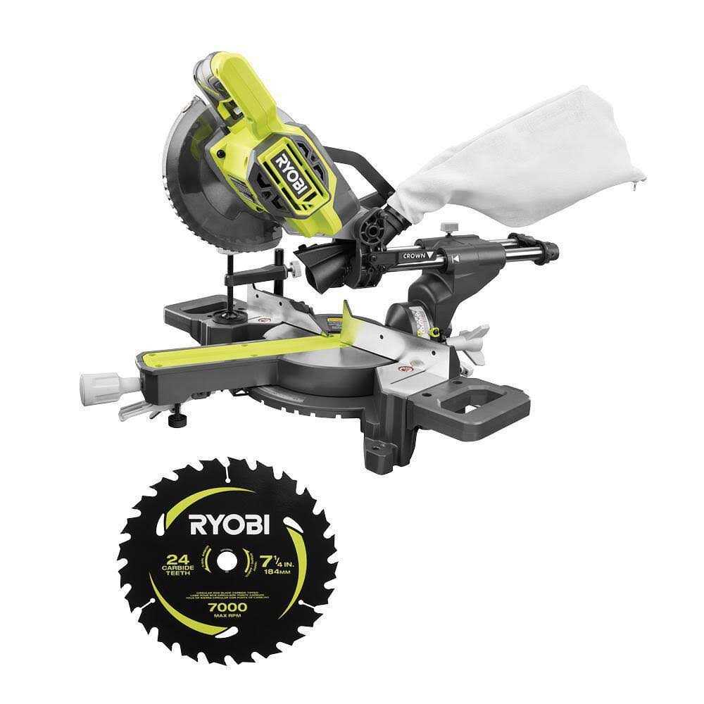 RYOBI ONE+ 18V Cordless 7-1/4 in. Sliding Compound Miter Saw