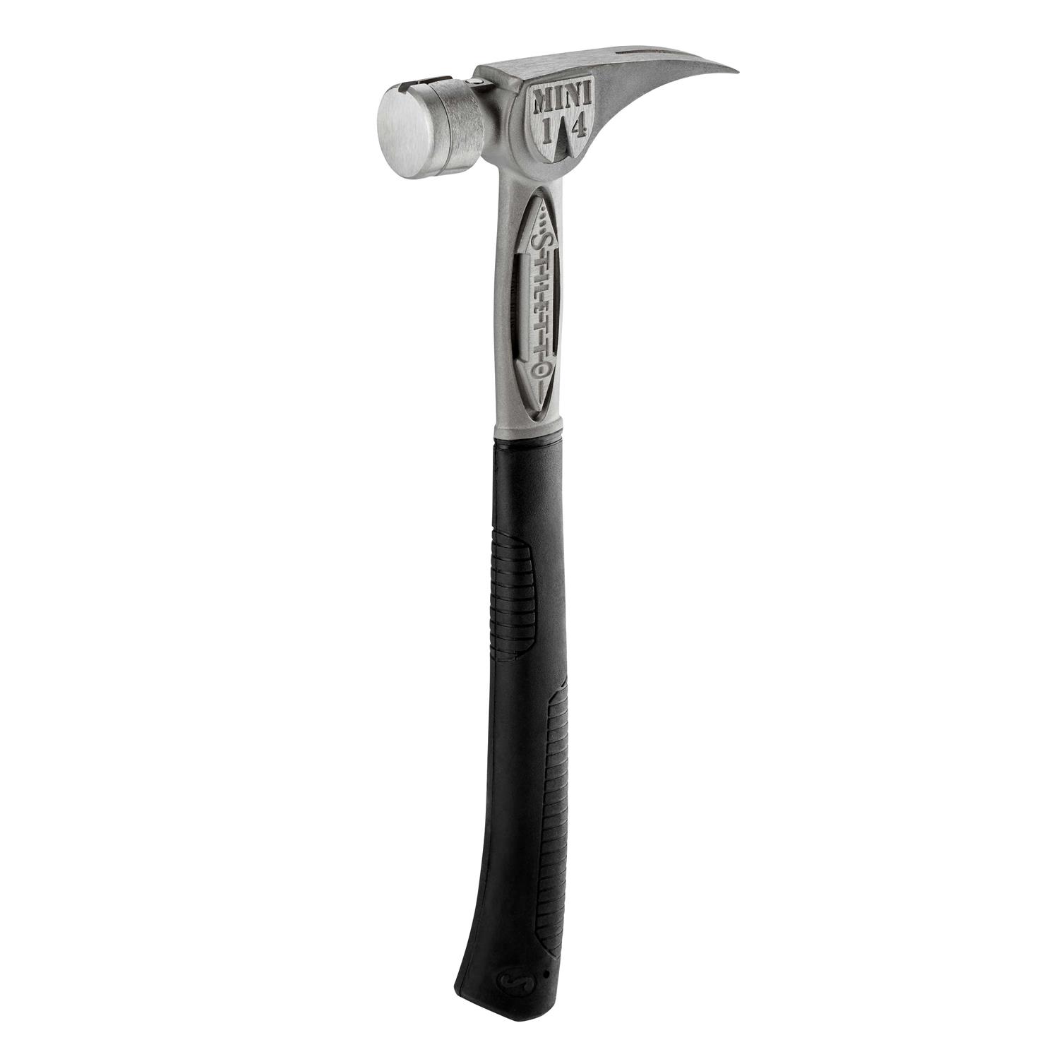 Stiletto TBM14RSC 14 oz TiBone MINI Smooth Face Hammer Curved 16 Titanium Handle