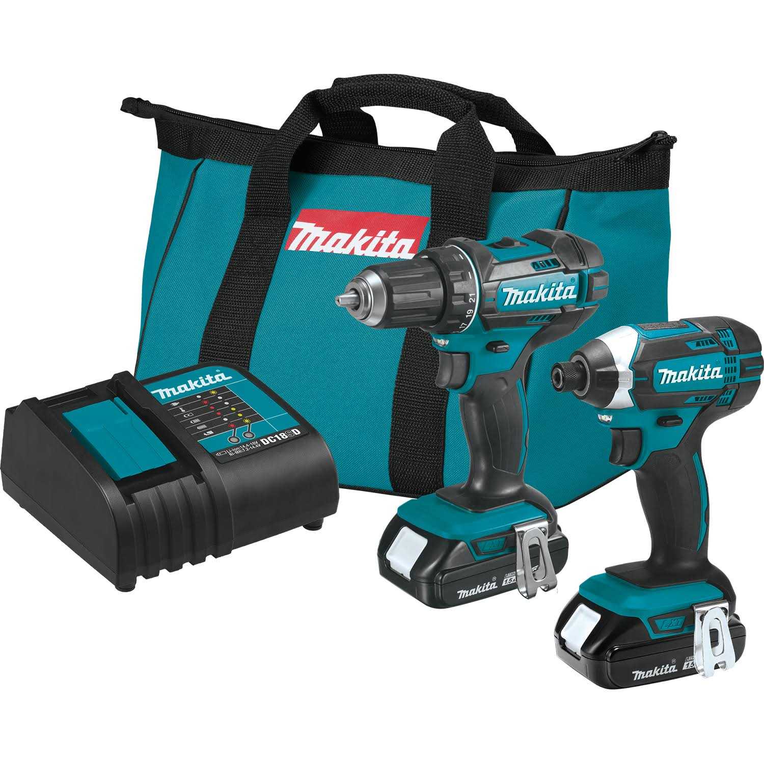 Makita 18V LXT Lithium-Ion Compact 2-Piece Combo Kit CT225SYX