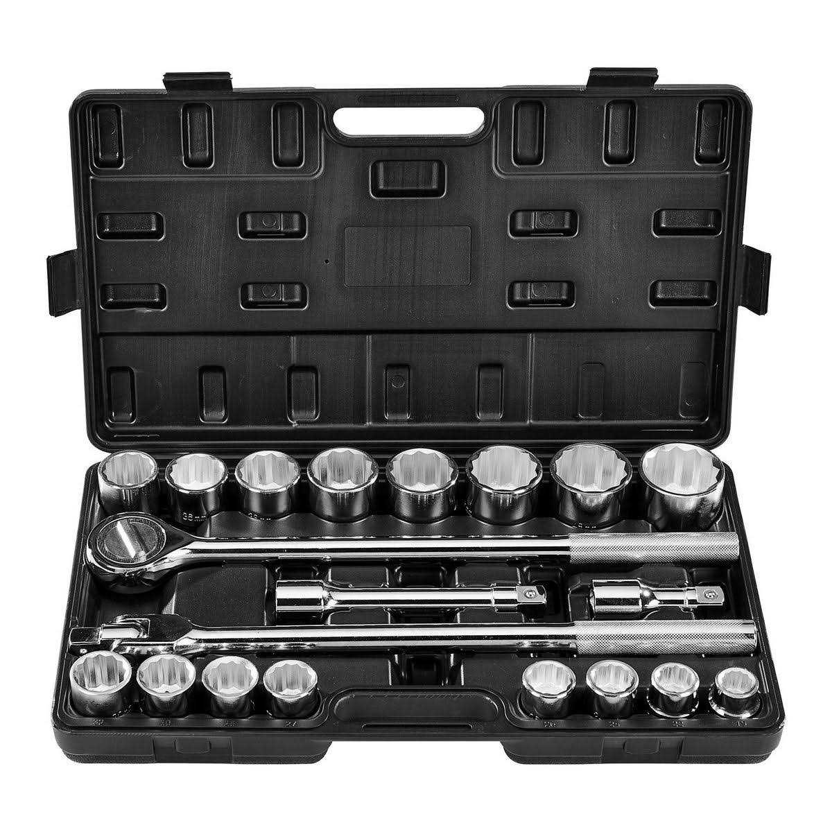 Pittsburgh 20 Piece Jumbo Socket Set