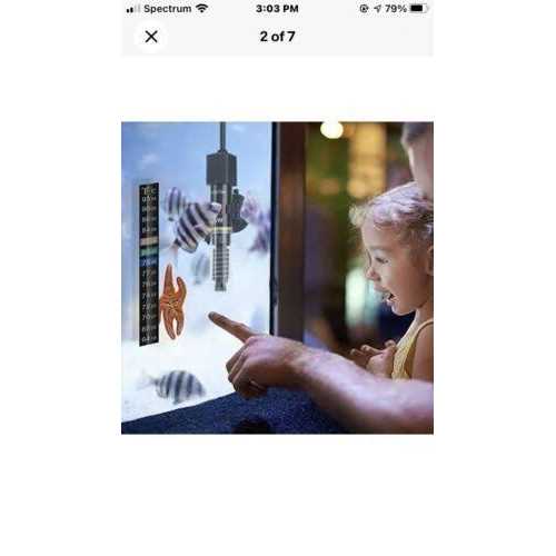 Datoo Mini Aquarium Heater 25W Small Fish Tank Heater 25 Watt with Free Thermometer Sticker - Image 2