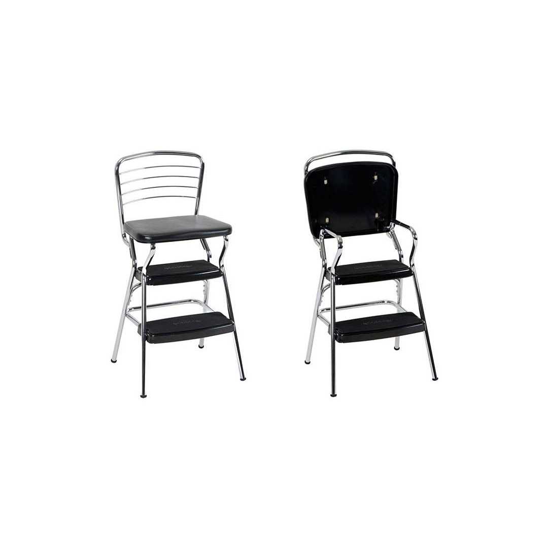 Cosco Stylaire Retro Chair + Step Stool with Flip-Up Seat - Image 5