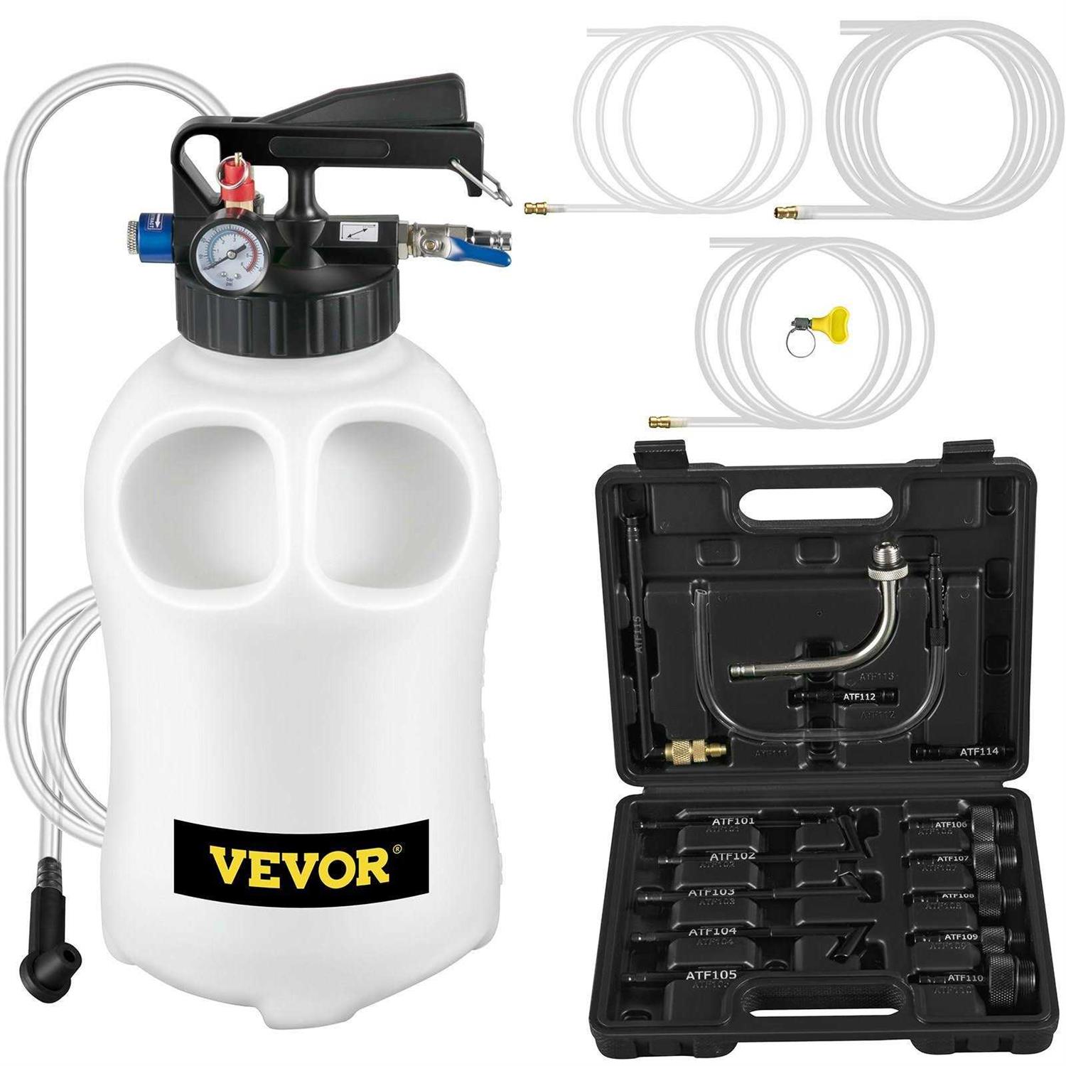 VEVOR Transmission Fluid Pump 2 Way Manual ATF Refill System Dispenser Oil and Liquid Extractor 10 Liter Large Capacity