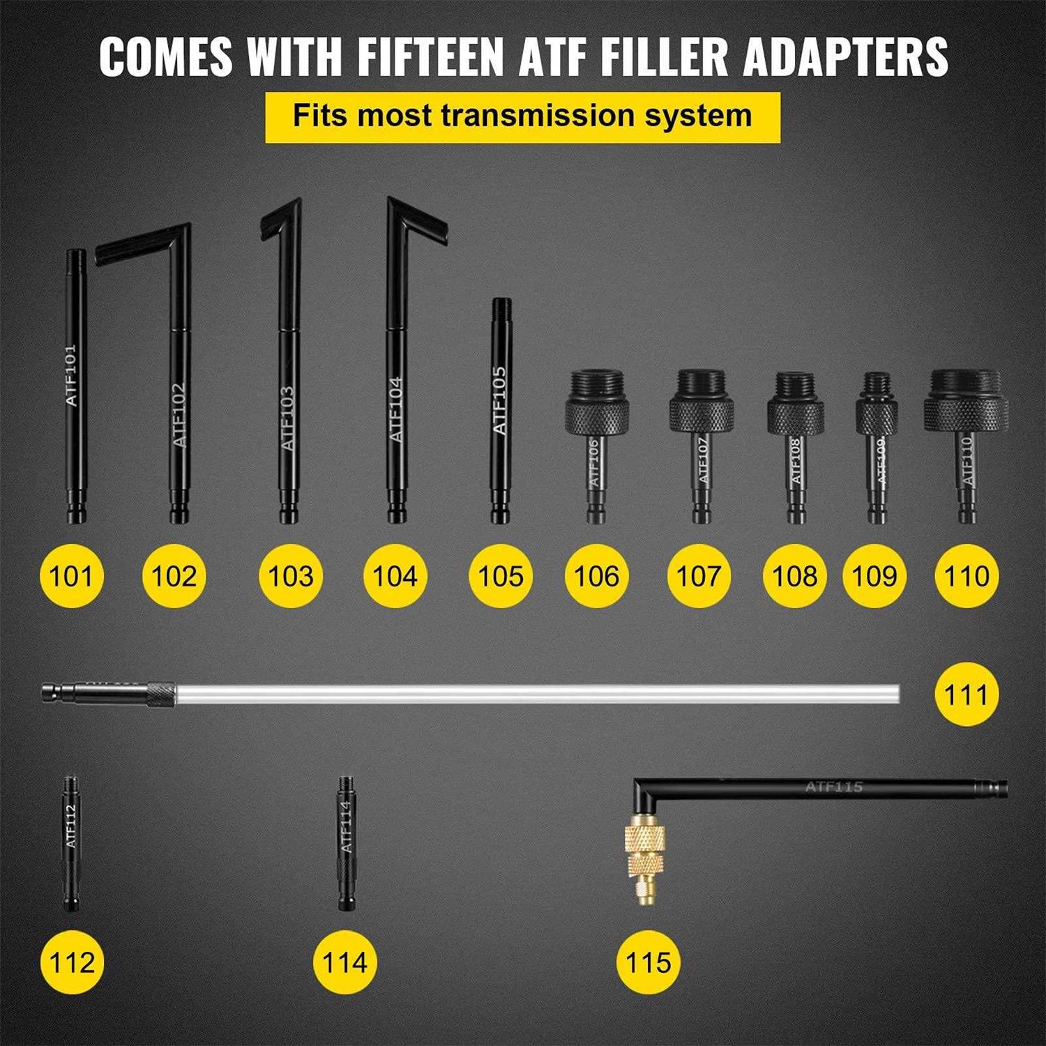 VEVOR Transmission Fluid Pump 2 Way Manual ATF Refill System Dispenser Oil and Liquid Extractor 10 Liter Large Capacity - Image 3